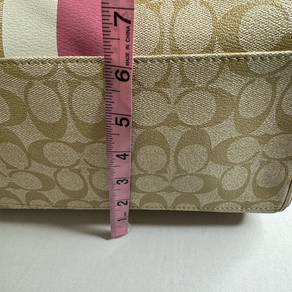 COACH SPEEDY TOTE PINK SIGNATURE C - Picture 11 of 12
